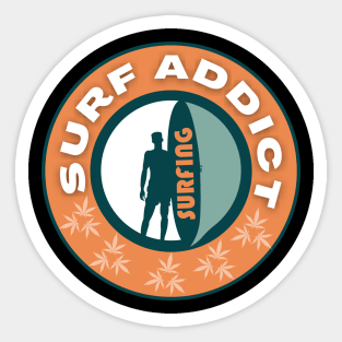 Surf Addict Sticker